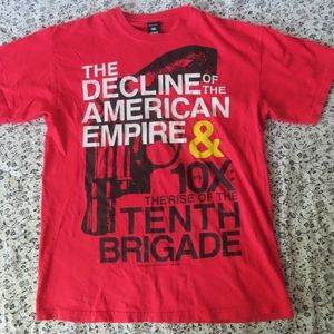 10 DEEP Vtg Decline Of The American Empire  T-Shirt Streetwear HipHop Rap NYC M